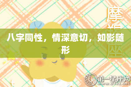八字同性，情深意切，如影随形