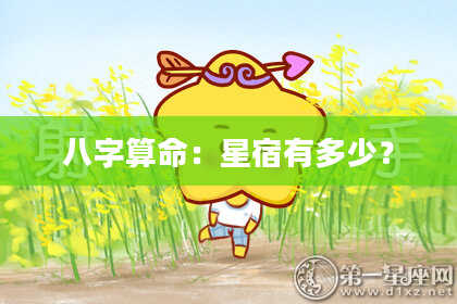八字算命：星宿有多少？