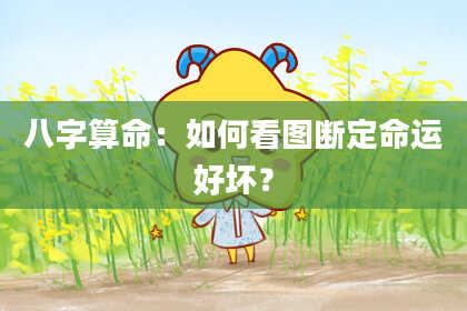 八字算命：如何看图断定命运好坏？