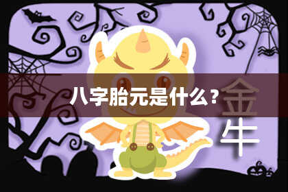 八字胎元是什么？