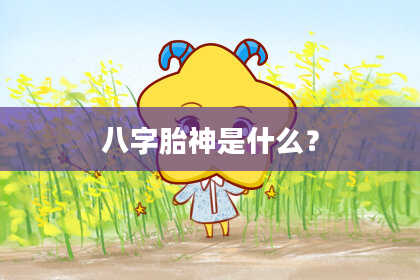 八字胎神是什么？