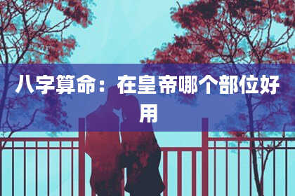 八字算命：在皇帝哪个部位好用