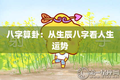 八字算卦:从生辰八字看人生运势