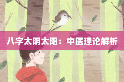 八字太阴太阳：中医理论解析