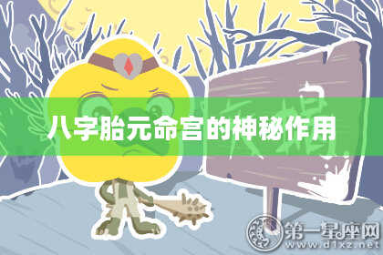 八字胎元命宫的神秘作用