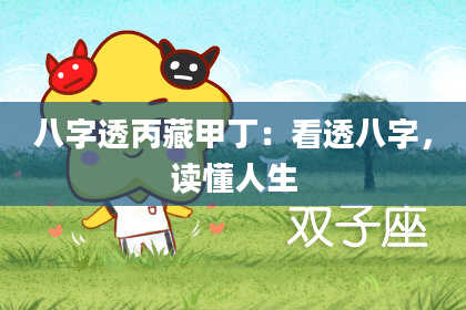 八字透丙藏甲丁：看透八字，读懂人生