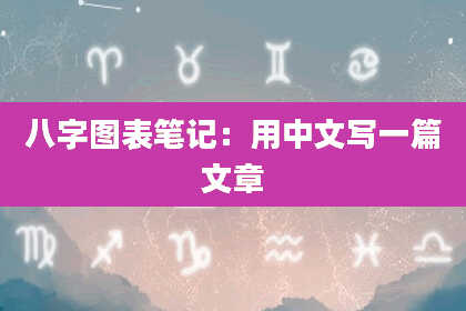 八字图表笔记：用中文写一篇文章