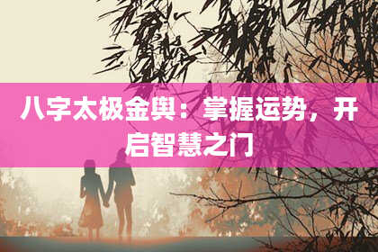 八字太极金舆：掌握运势，开启智慧之门