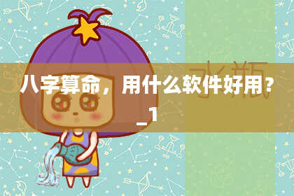 八字算命,用什么软件好用?_1