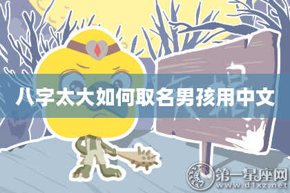 八字太大如何取名男孩用中文