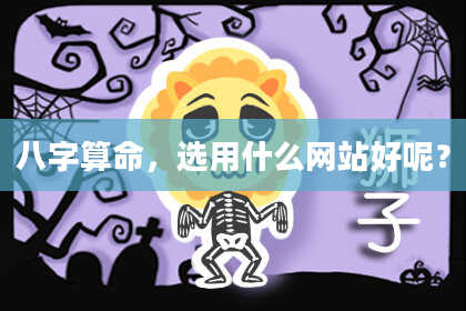 八字算命,选用什么网站好呢?
