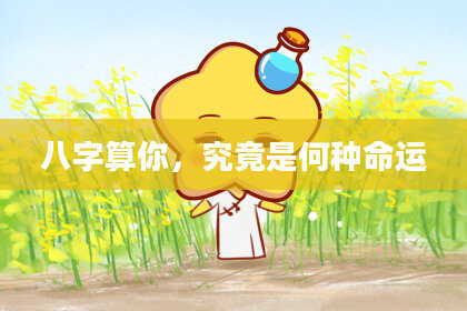 八字算你,究竟是何种命运