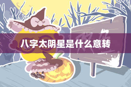 八字太阴星是什么意转