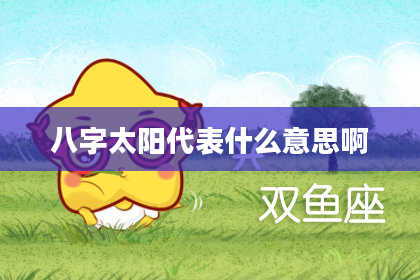 八字太阳代表什么意思啊
