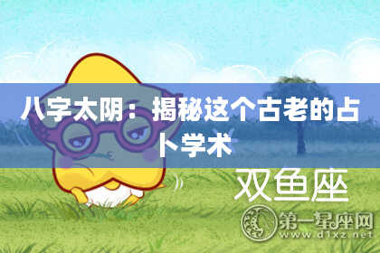 八字太阴：揭秘这个古老的占卜学术
