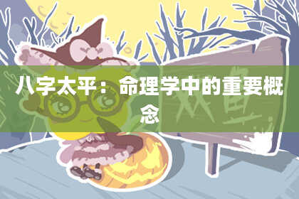 八字太平:命理学中的重要概念