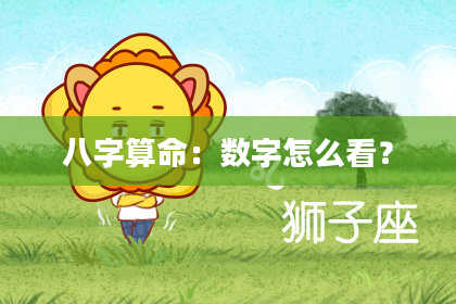 八字算命：数字怎么看？