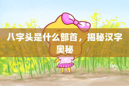 八字头是什么部首，揭秘汉字奥秘