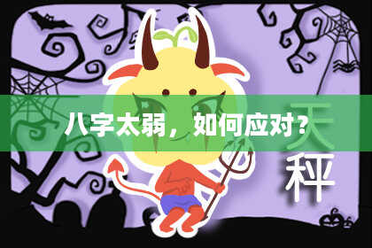 八字太弱，如何应对？