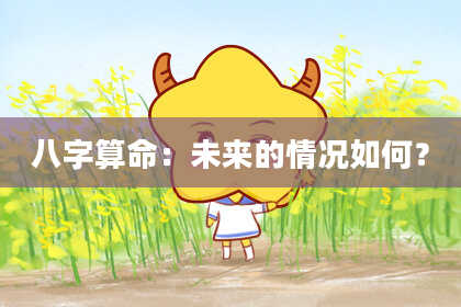 八字算命：未来的情况如何？