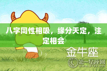 八字同性相吸，缘分天定，注定相会