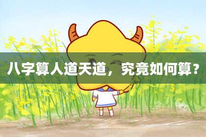 八字算人道天道，究竟如何算？