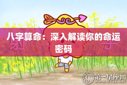 八字算命:深入解读你的命运密码