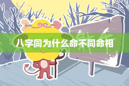 八字同为什么命不同命相