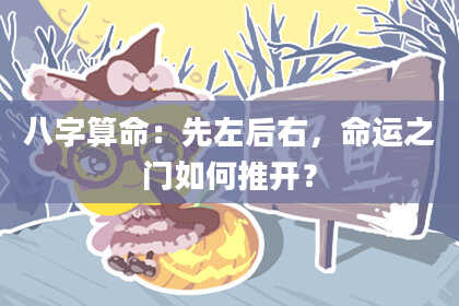 八字算命：先左后右，命运之门如何推开？