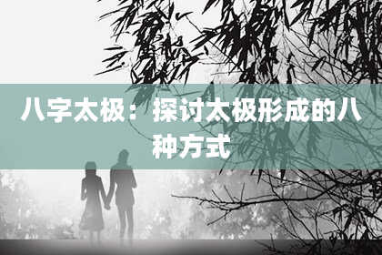 八字太极：探讨太极形成的八种方式