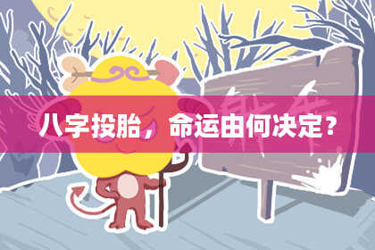 八字投胎，命运由何决定？