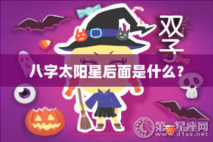 八字太阳星后面是什么？