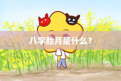 八字胎月是什么？