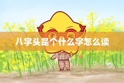 八字头是个什么字怎么读