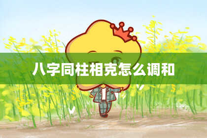 八字同柱相克怎么调和