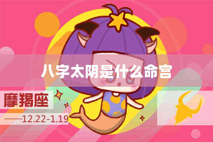 八字太阴是什么命宫