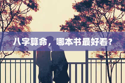 八字算命,哪本书最好看?