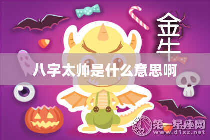 八字太帅是什么意思啊