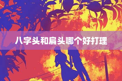八字头和扁头哪个好打理