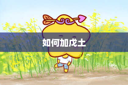 如何加戊土