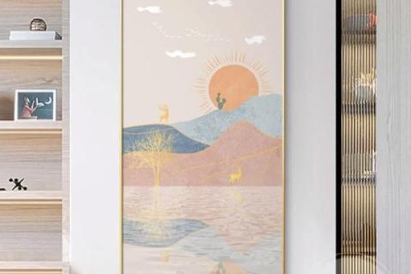 炉中火命玄关挂什么颜色画，营造温馨家庭氛围
