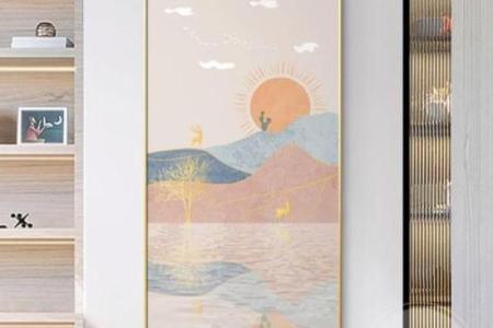 炉中火命玄关挂什么颜色画，营造温馨家庭氛围