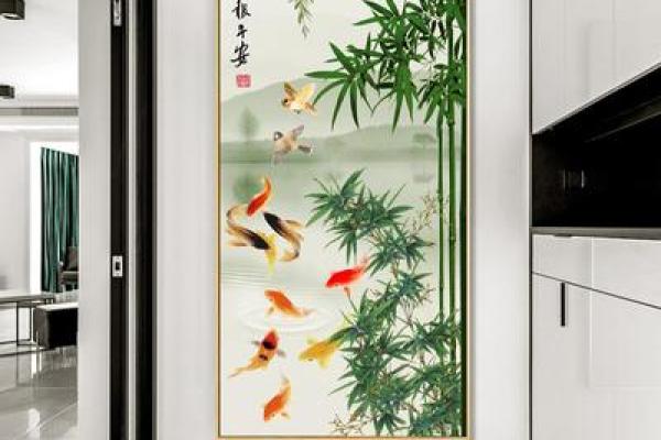 炉中火命玄关挂什么颜色画，增添家居风水好气场！