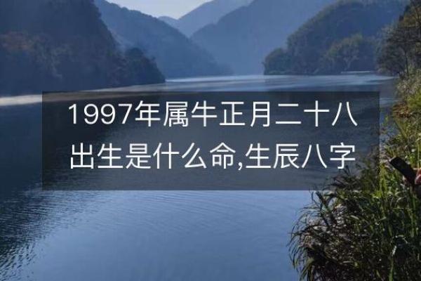 1997年属牛的命理解析与运势展望