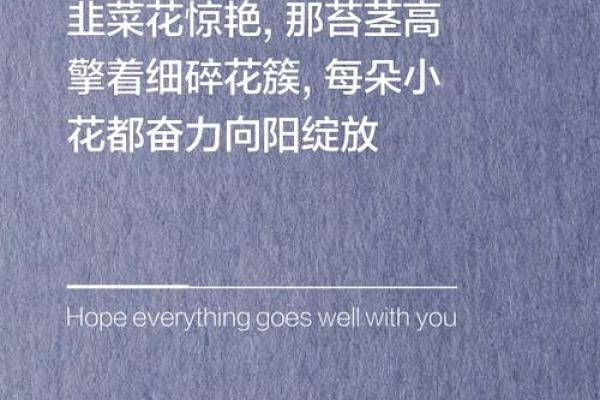 韭菜花命：探索生命的韧性与美丽