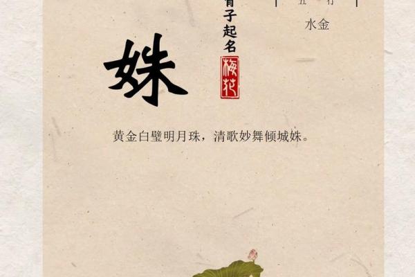 命里缺金的女孩：取名字的智慧与艺术