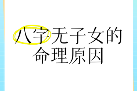 无子女的八字命理解析：命运与家庭的奇妙关系